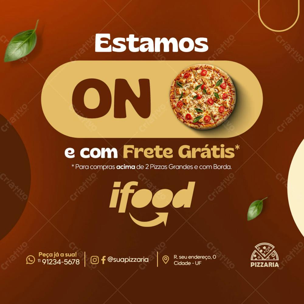 Estamos On E Com Frete Grátis Ifood