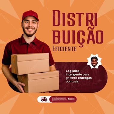 Social media distribuidora psd editável 4