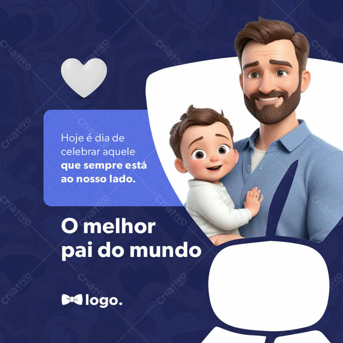 Postagem Dia dos Pais PSD Editável