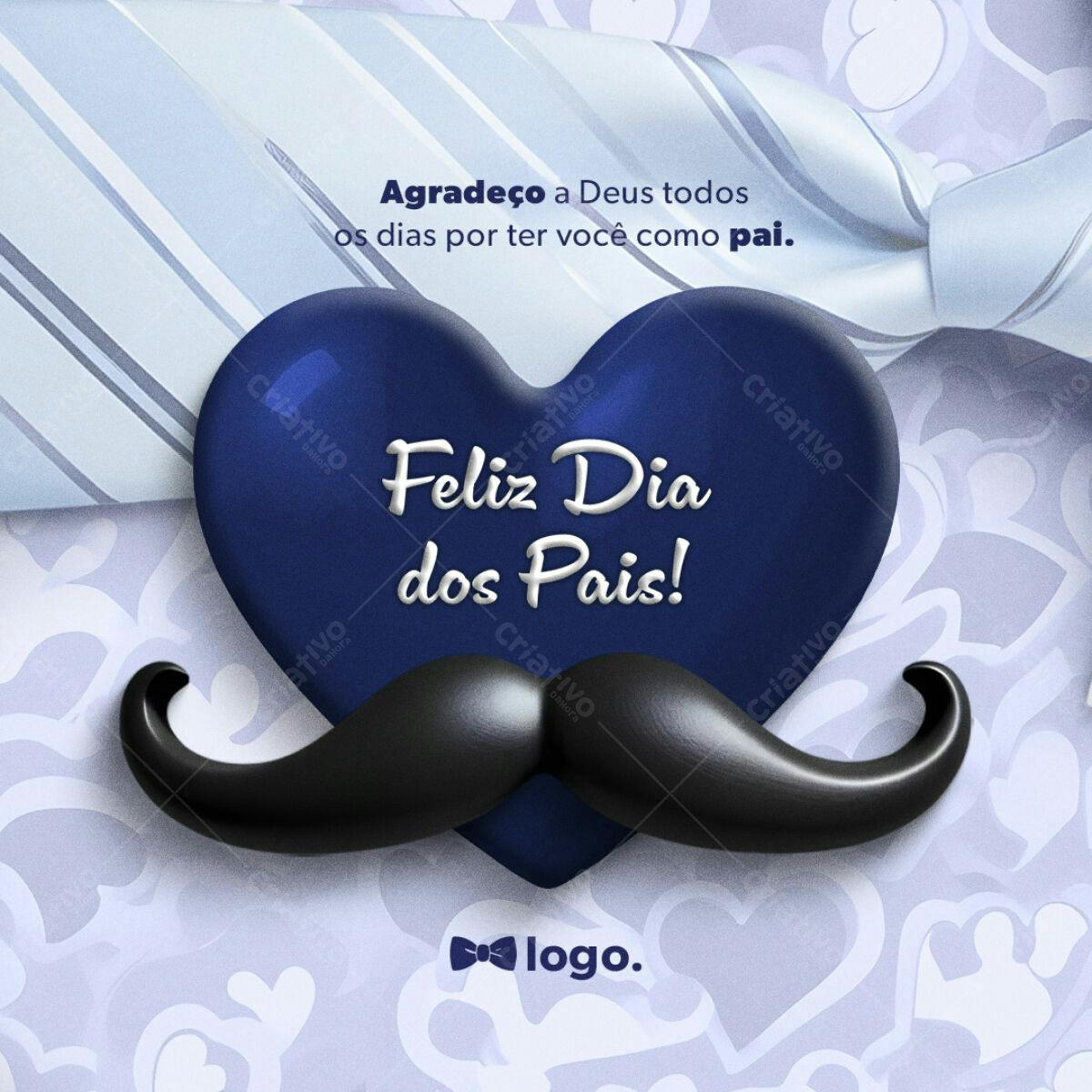 Post para o Dia dos Pais PSD Editável