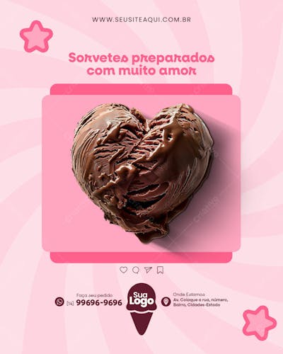 Feed Vertical Sorveteria Social Media 12