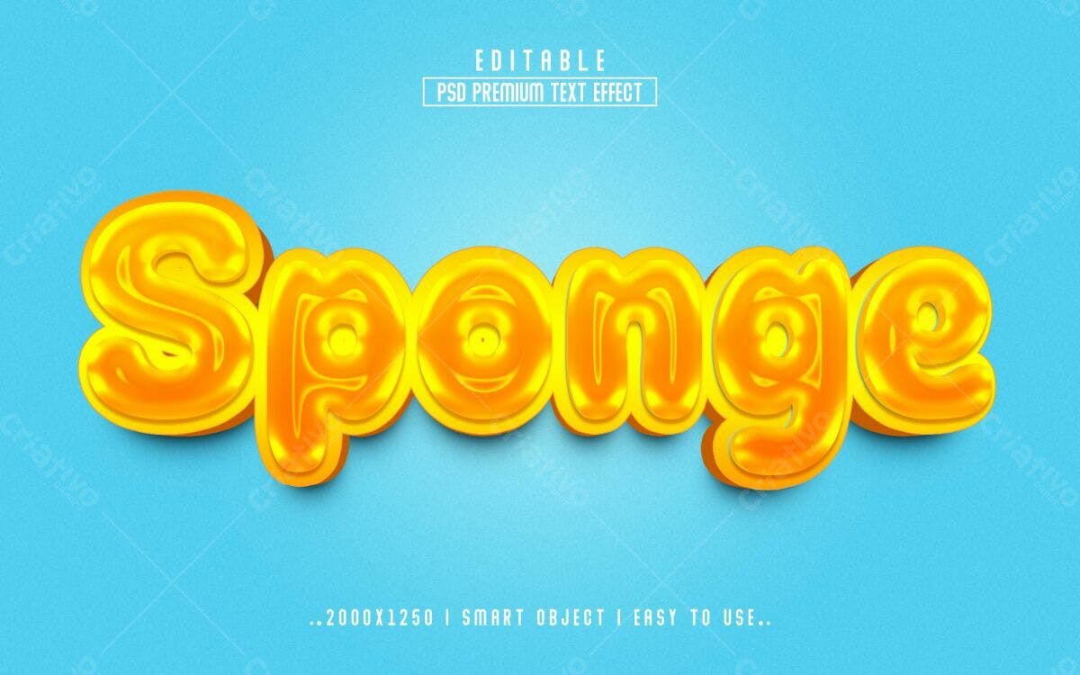 Efeito de Texto PSD Editável para Design Moderno