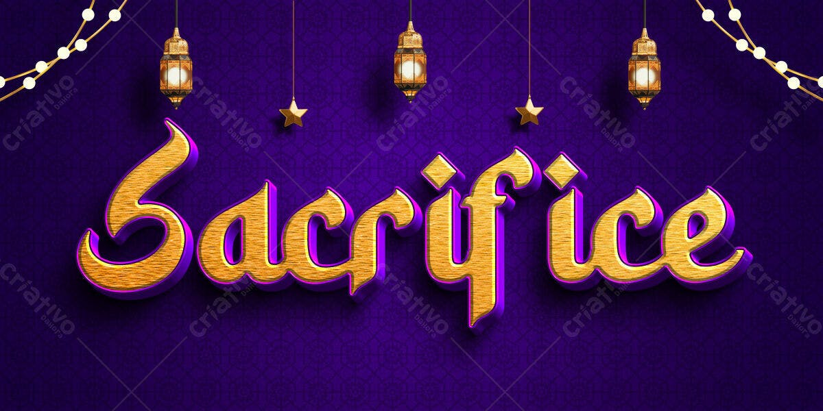 Arte para Eid al-Adha PSD Editável