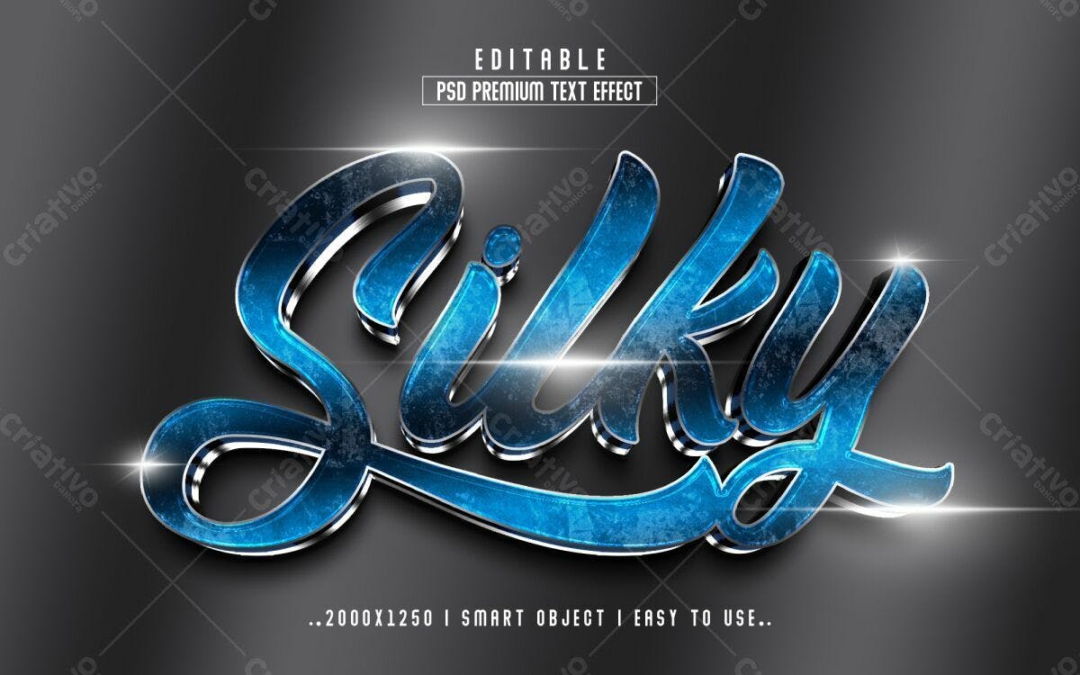 Efeito de Texto PSD Editável para Logos