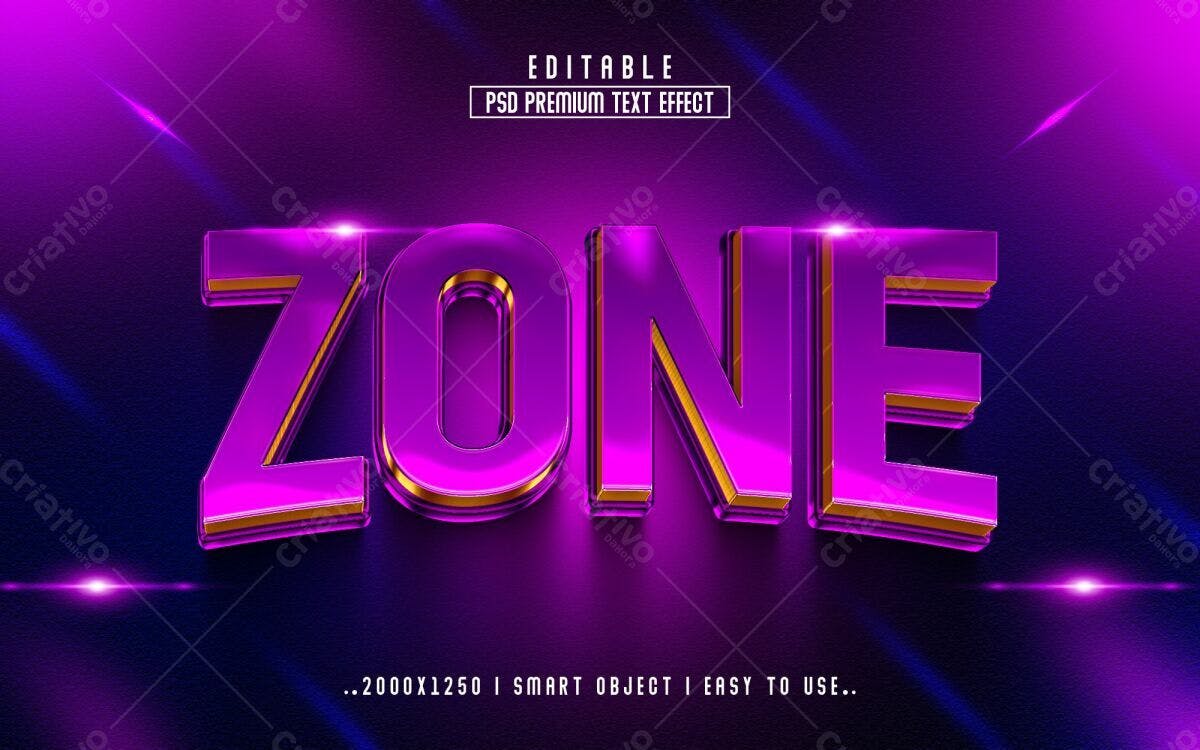 Efeito de Texto Premium PSD Editável