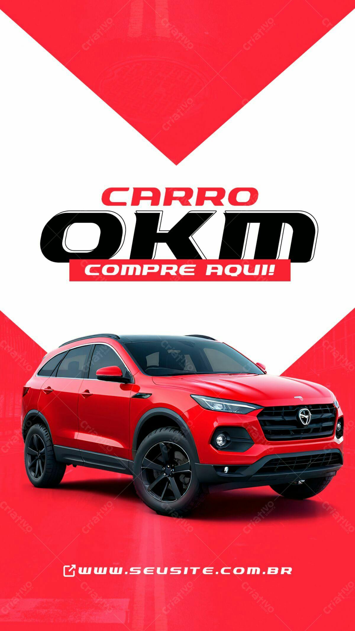 Flyer Carro OKM PSD Editável