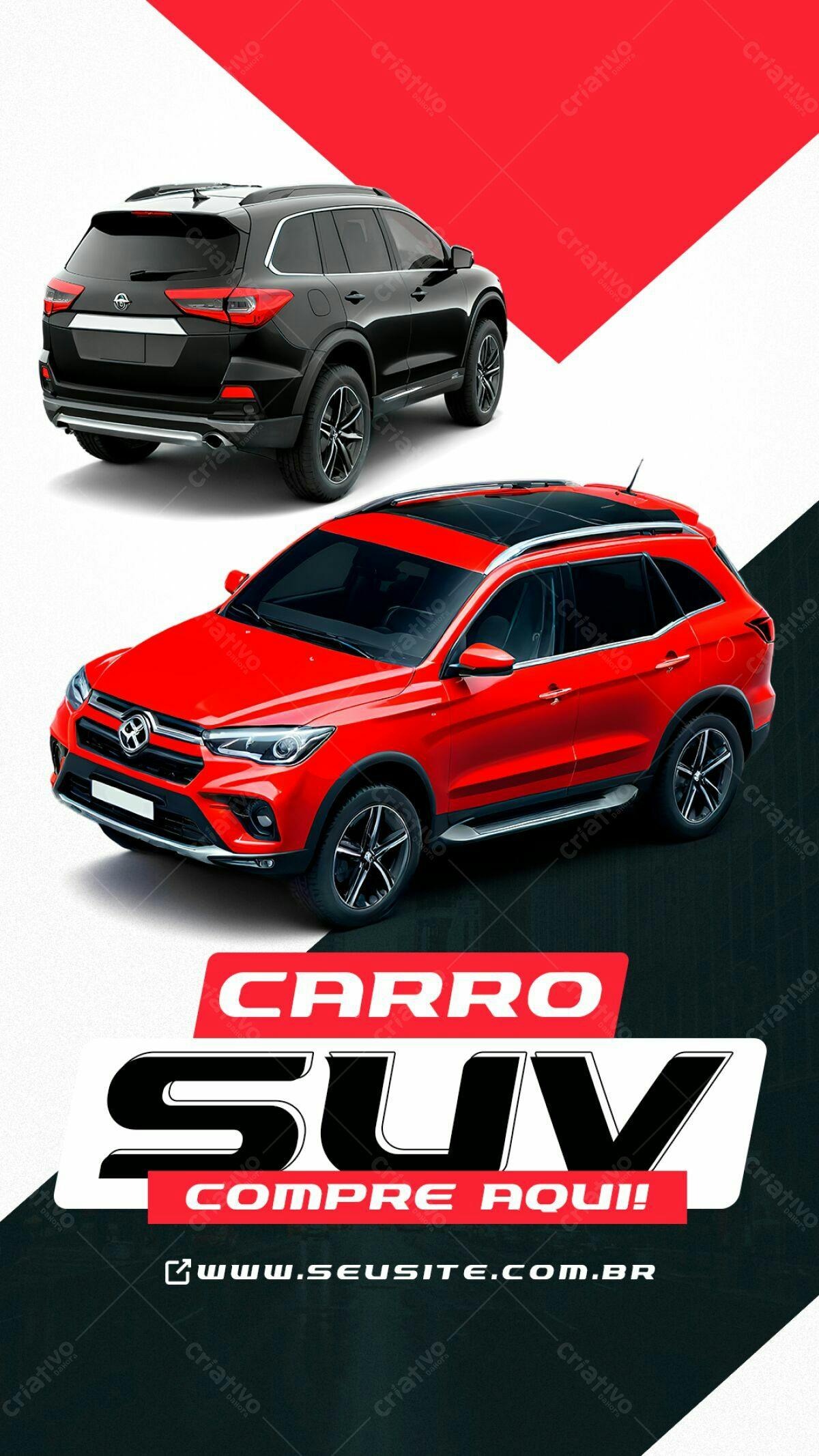 Flyer Carro SUV PSD Editável