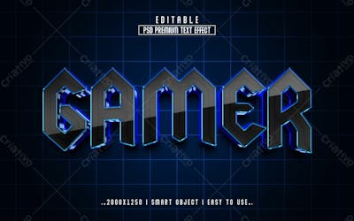 Estilo De Efeito De Texto Editável Em 3D De Jogador