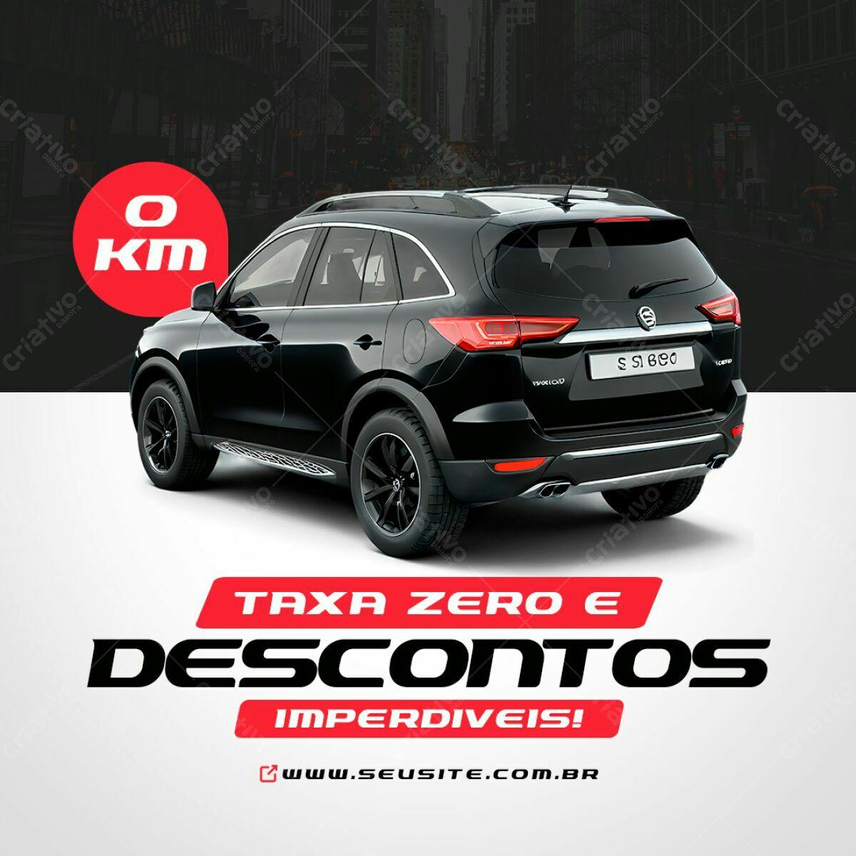 Flyer Promoção Carro 0km PSD Editável