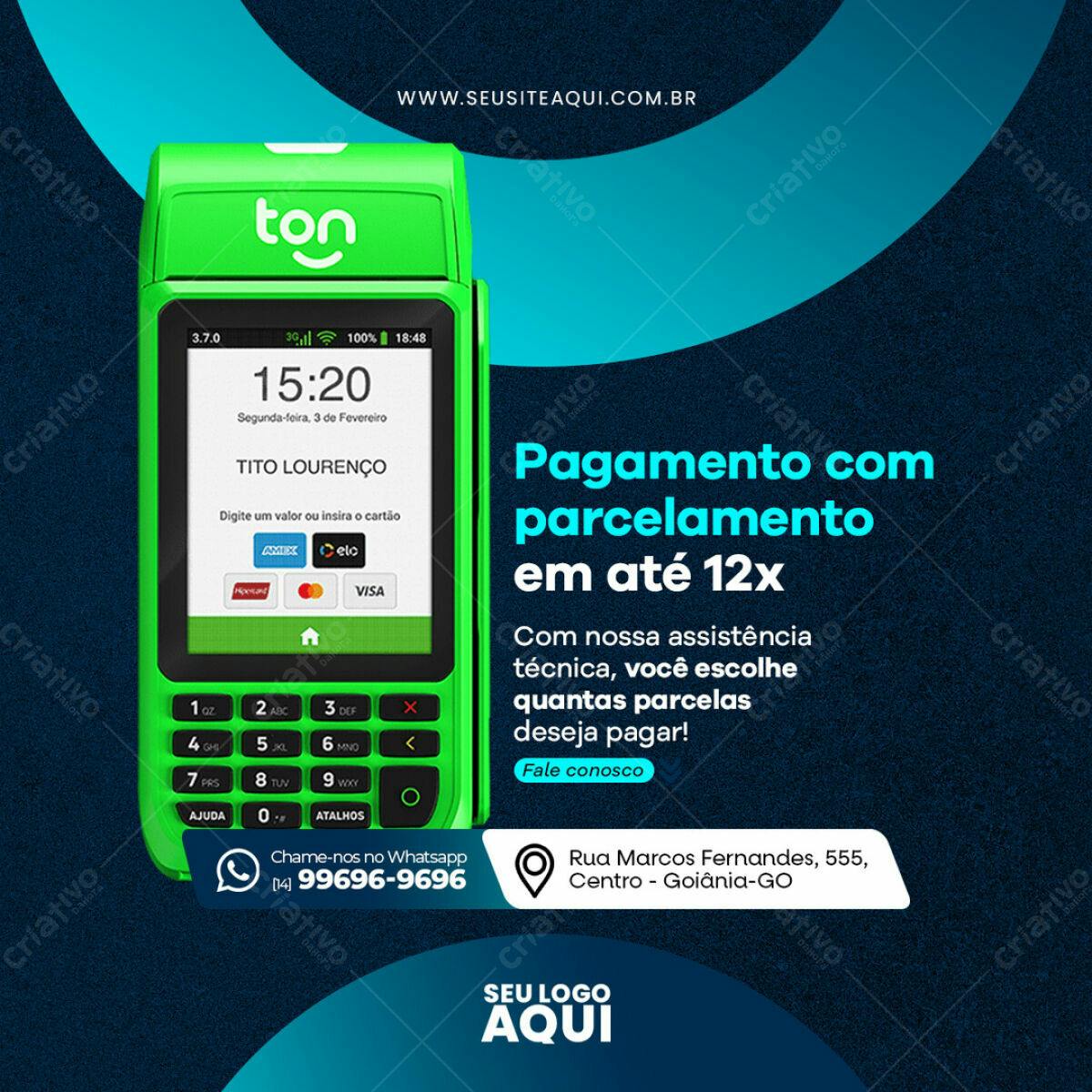 Postagem Instagram Pagamento com Parcelamento PSD Editável