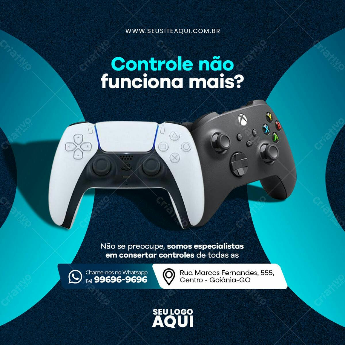 Postagem Instagram Conserto de Controle PSD Editável
