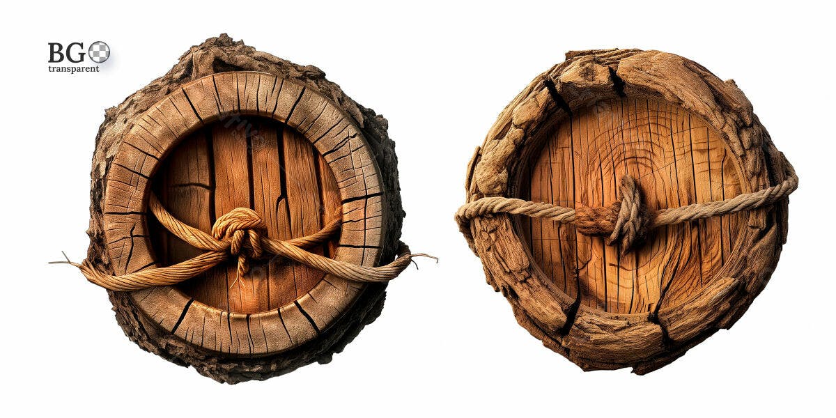 Elementos de Madeira para Design Rústico PSD Editável