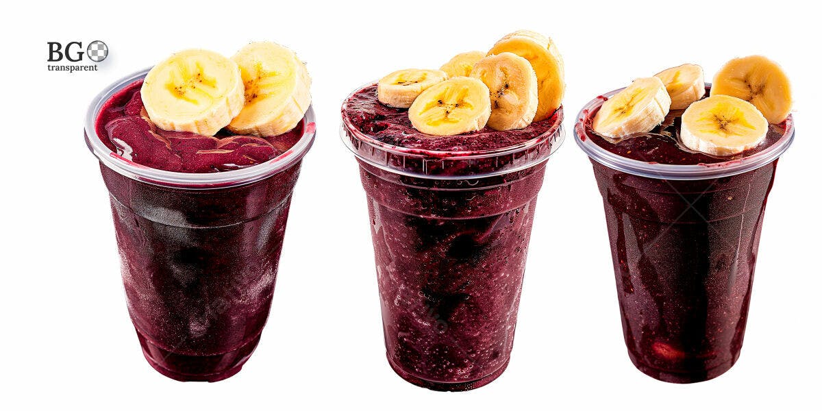 Mockup de Açaí com Banana PSD Editável