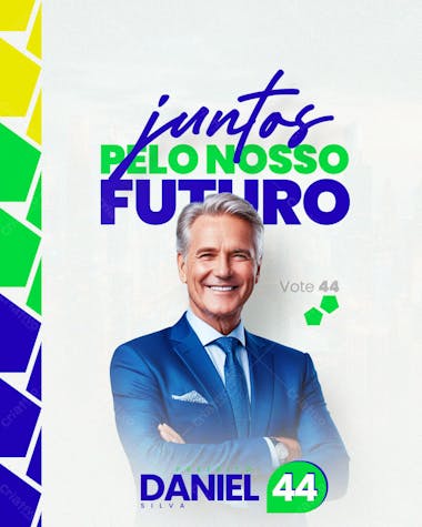 Campanha eleitoral política eleição prefeito vereador feed 1 social media psd editavél