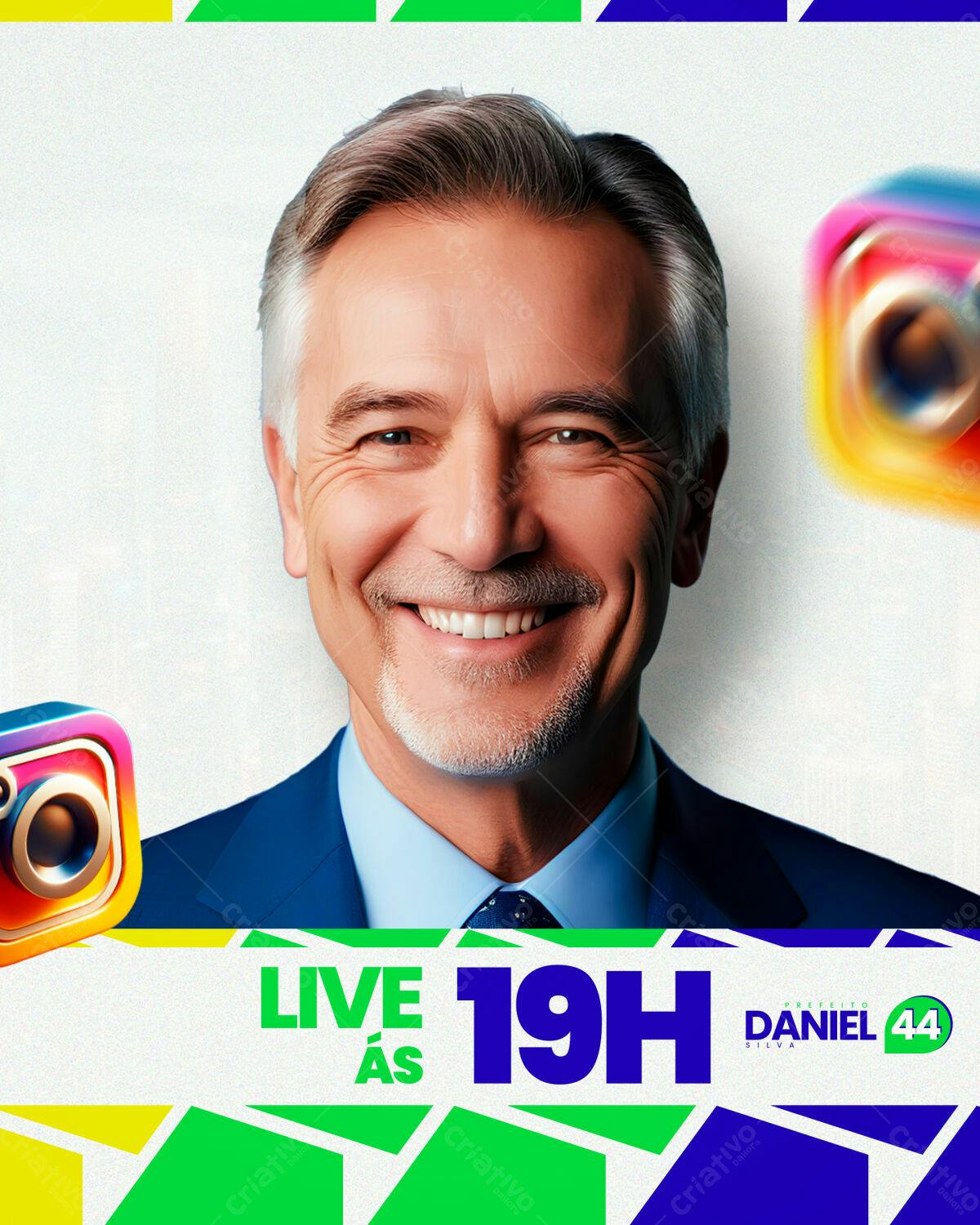 Flyer para Live Política PSD Editável