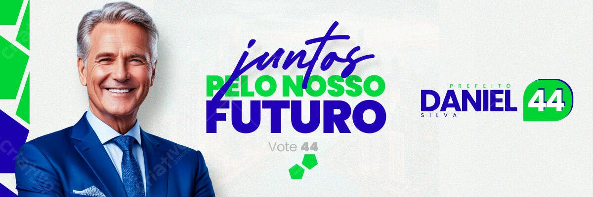 Banner Eleitoral para Candidato PSD Editável