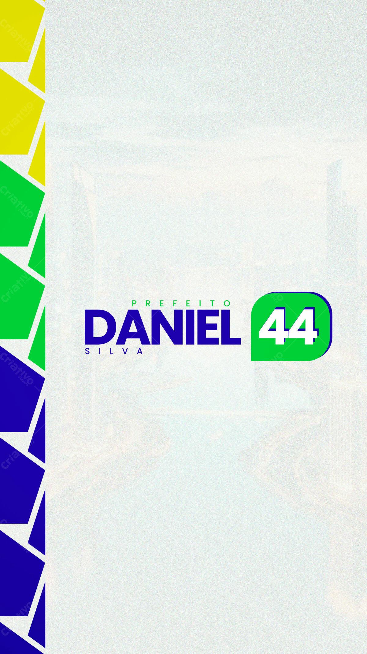 Banner Eleitoral para Candidato à Prefeito PSD Editável