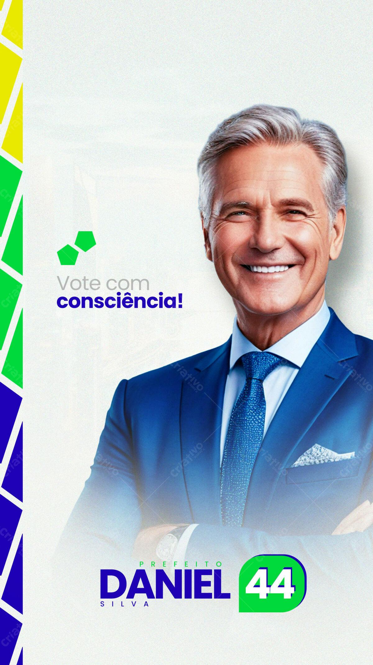 PSD para Campanha Política PSD Editável