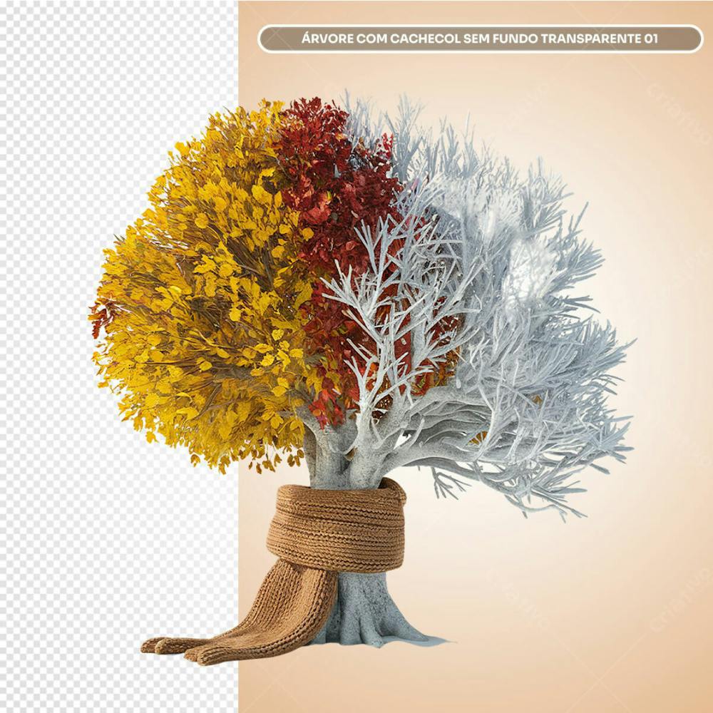 Imagens Sem Fundo Psdárvore Com Cachecol Sem Fundo Transparente 01