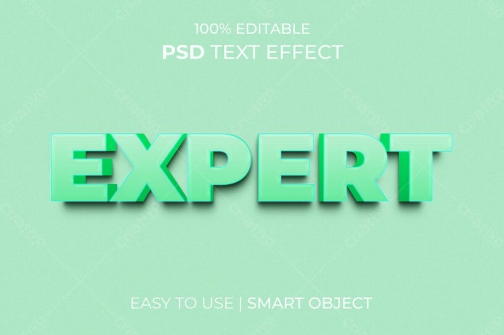 Estilo De Efeito De Texto Psd Editável Em 3D Especialista