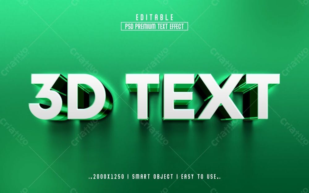 Estilo De Efeito De Texto Psd Editável De Texto 3D