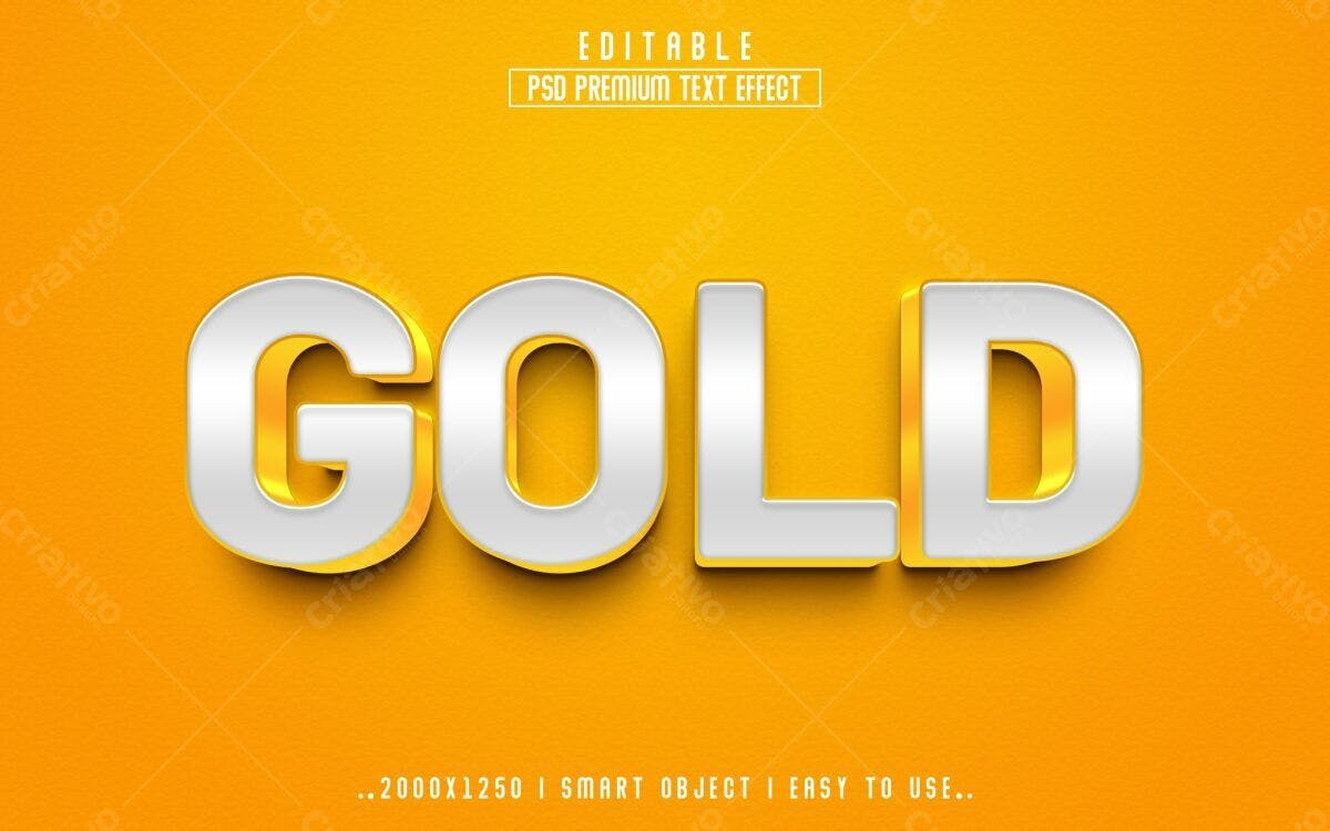 Efeito de Texto Premium em PSD Editável