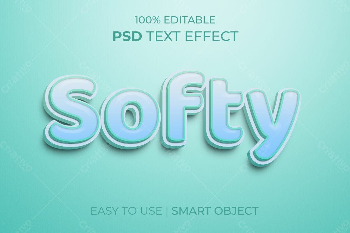 Efeito de Texto Softy em PSD Editável