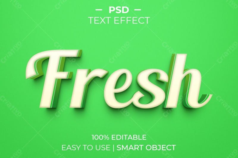 Novo estilo de efeito de texto psd editável em 3d