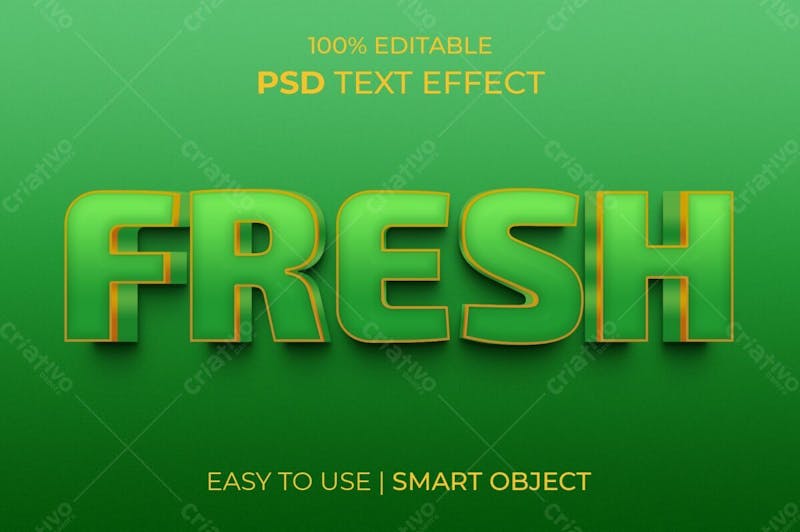 Novo estilo de efeito de texto psd editável em 3d