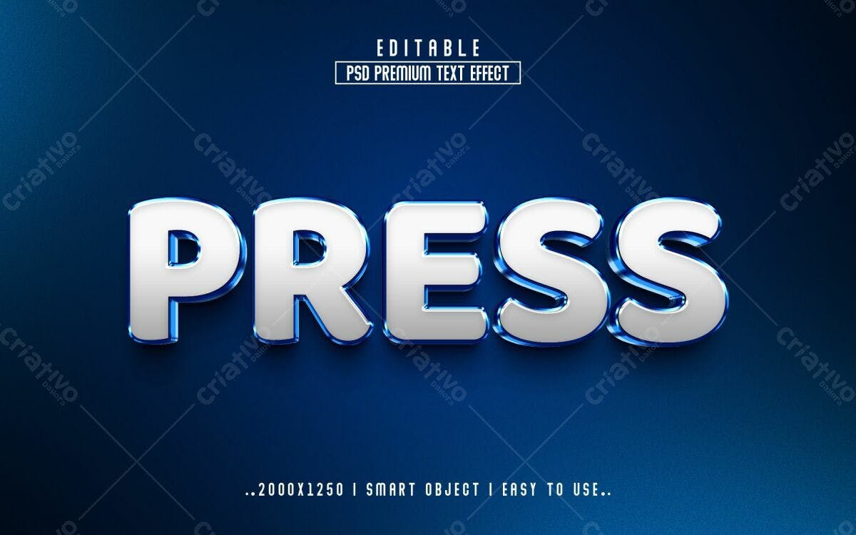 Efeito de Texto Premium PSD Editável