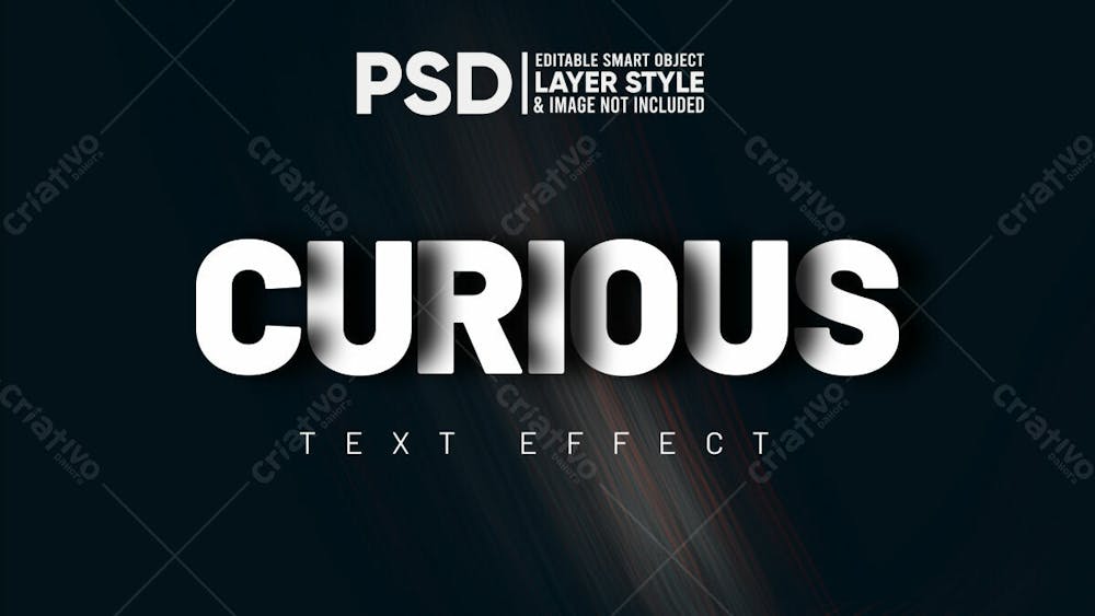 Sobreposição De Texto Estilo De Efeito De Texto Psd Editável Em 3D