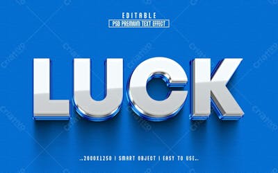 Sorte 3D Estilo De Efeito De Texto Psd Editável