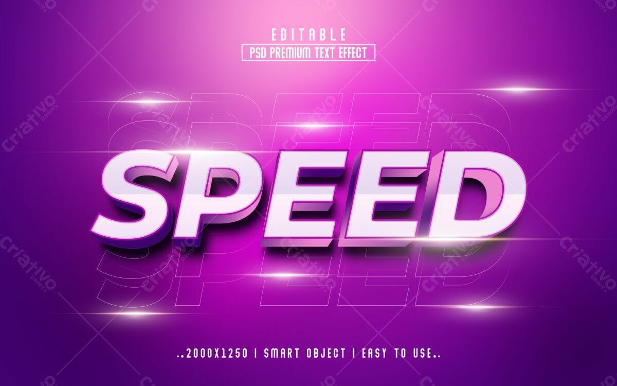 Efeito de Texto PSD para Design Moderno