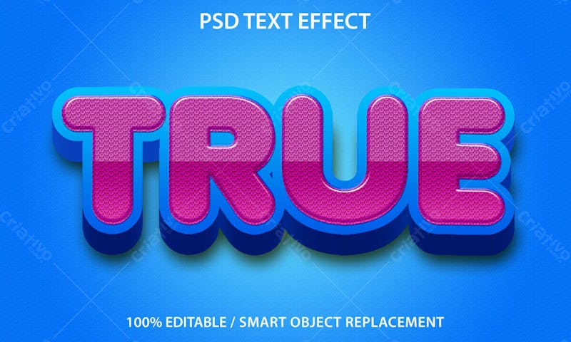 Verdadeiro estilo de efeito de texto editável em 3d do logotipo da natureza verde orgânico