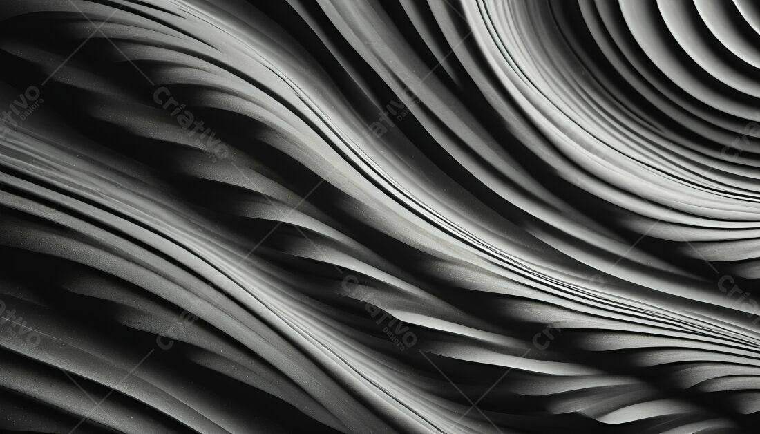 Textura Abstrata Ondulada Cinza para Fundo