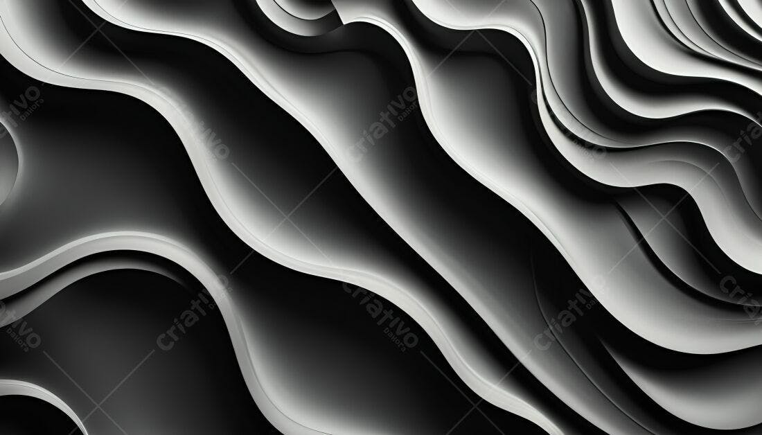 Textura Ondulada Cinza e Preta para Fundo