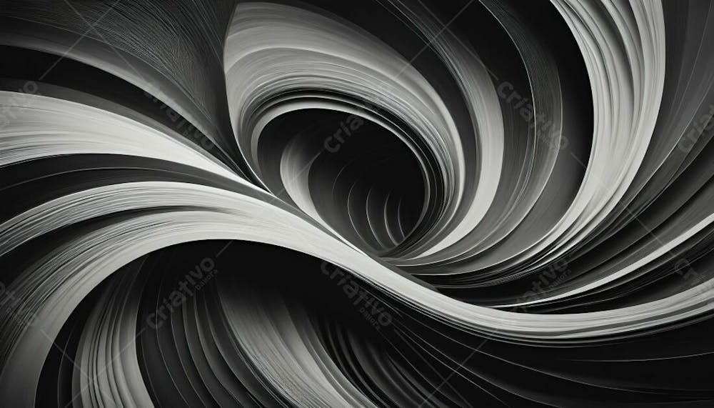 Redemoinhos Abstratos Em Preto E Branco Textura Em Alta Definição