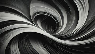 Redemoinhos Abstratos Em Preto E Branco Textura Em Alta Definição