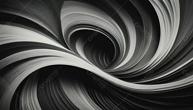 Redemoinhos abstratos em preto e branco textura em alta definição