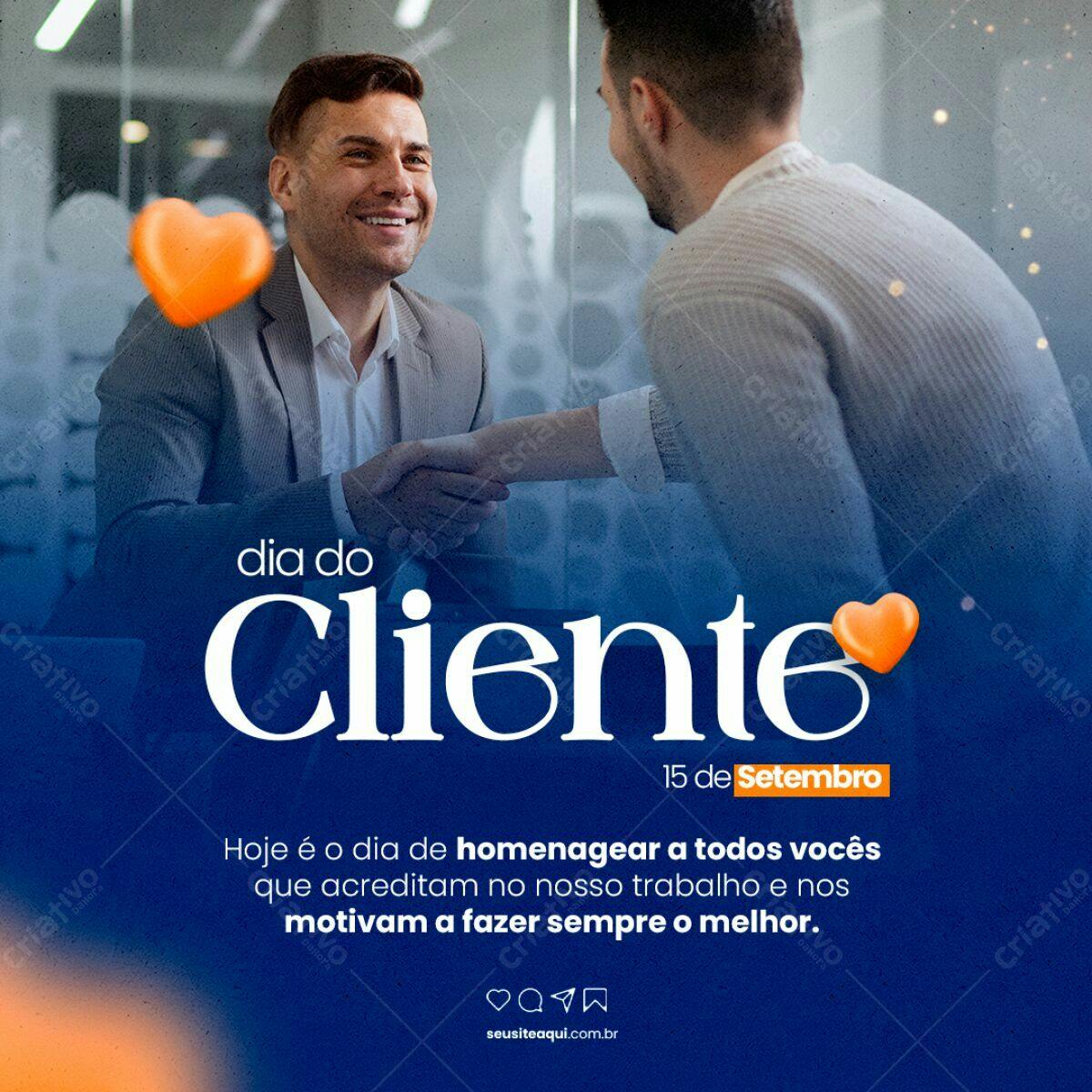 Postagem Dia do Cliente PSD Editável