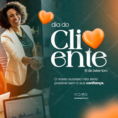 Dia do cliente 15 de setembro