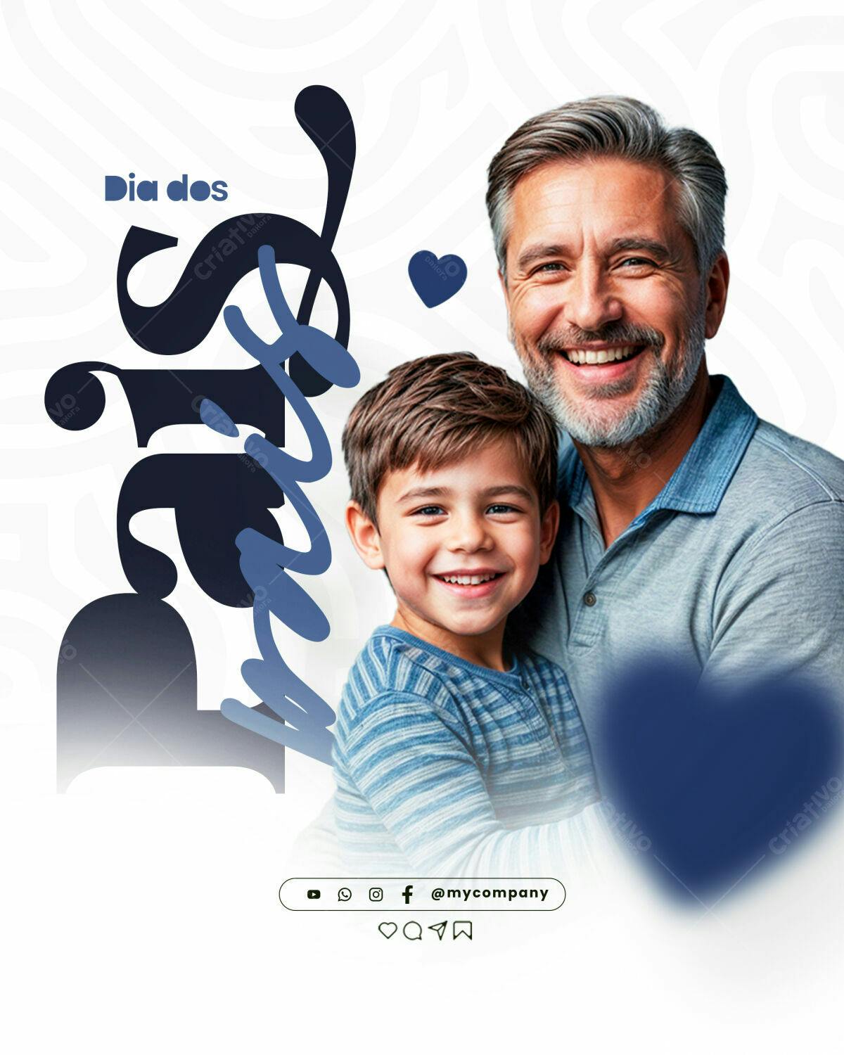 Post para Dia dos Pais PSD Editável