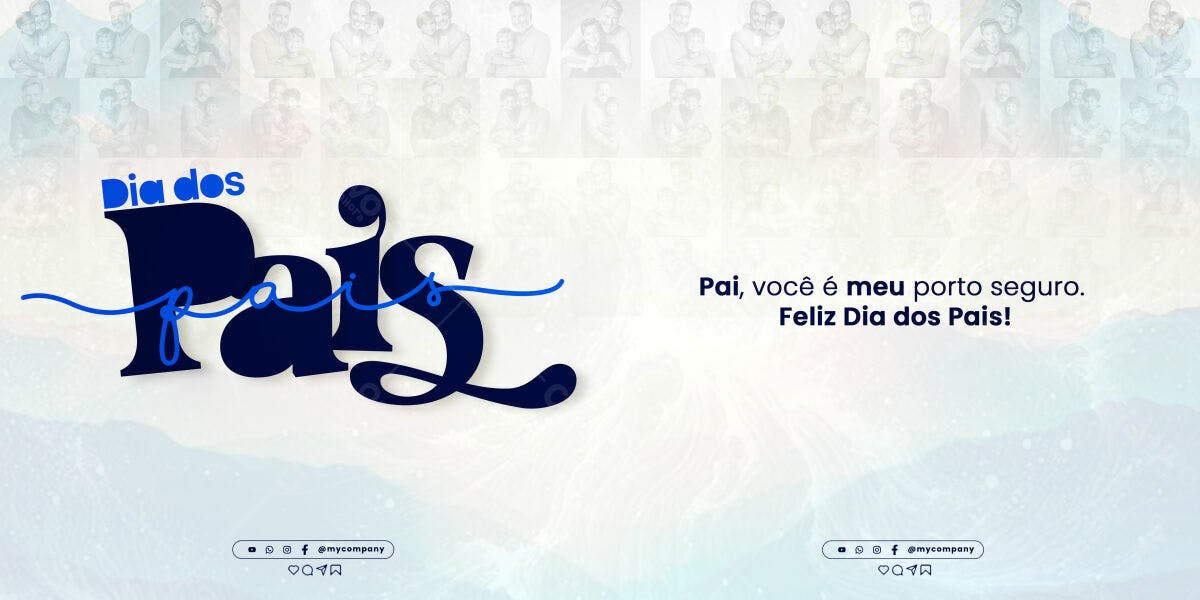 Banner Dia dos Pais PSD Editável