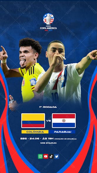 Copa america colômbia x paraguai