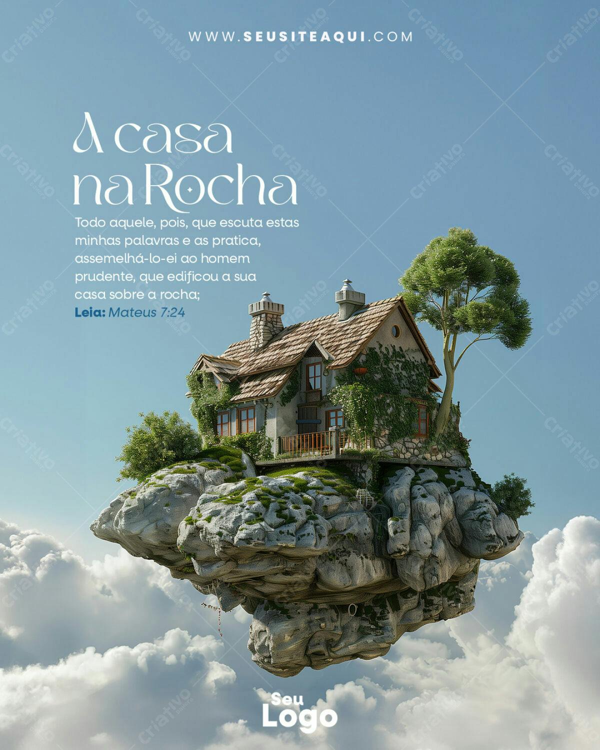Flyer Casa na Rocha PSD Editável