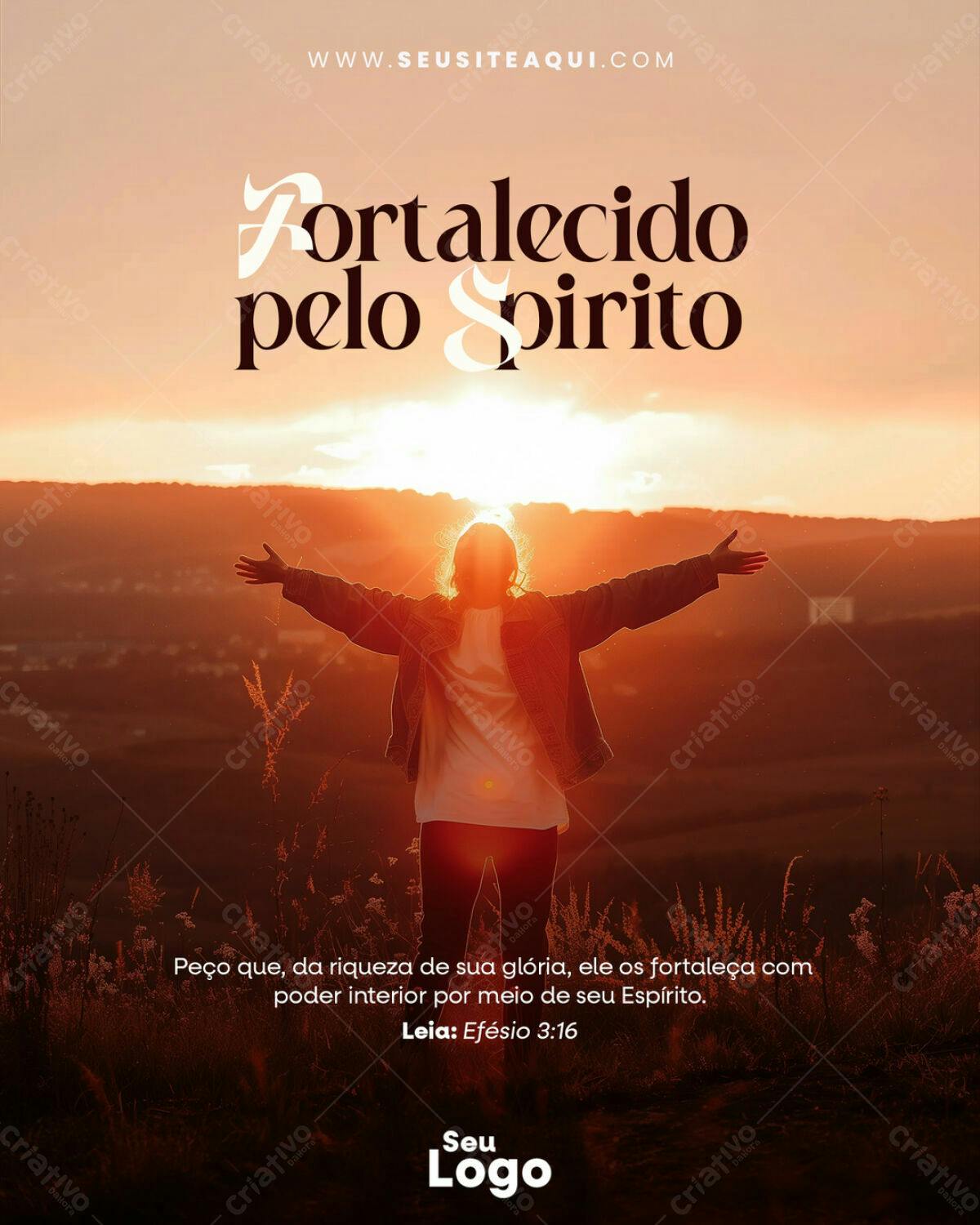 Post para Redes Sociais Cristão PSD Editável