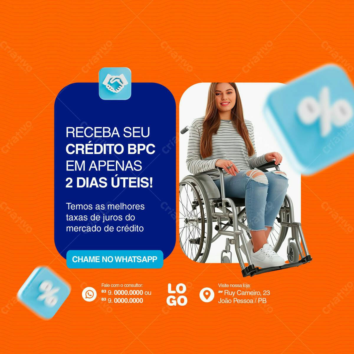 Banner Crédito BPC PSD Editável