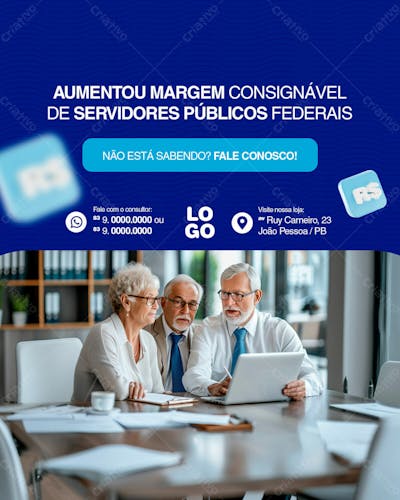 Margem Consignável Servidor Público Social Media Feed