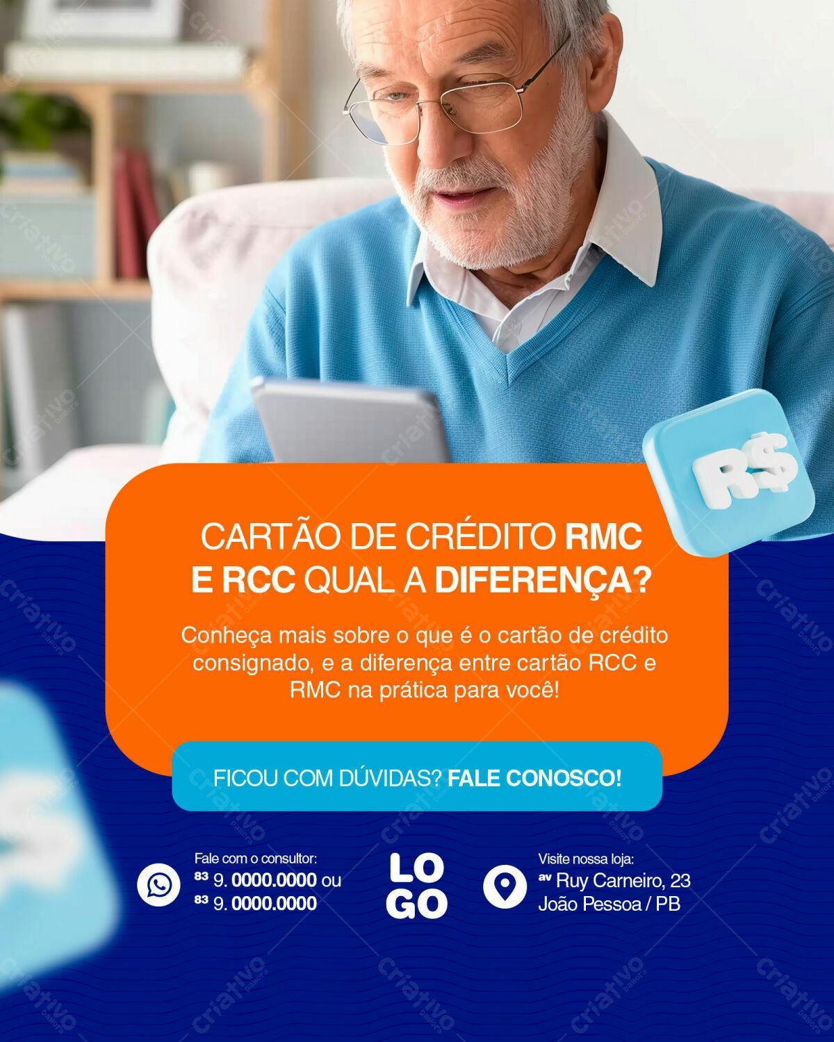 Cartão de Crédito PSD Editável