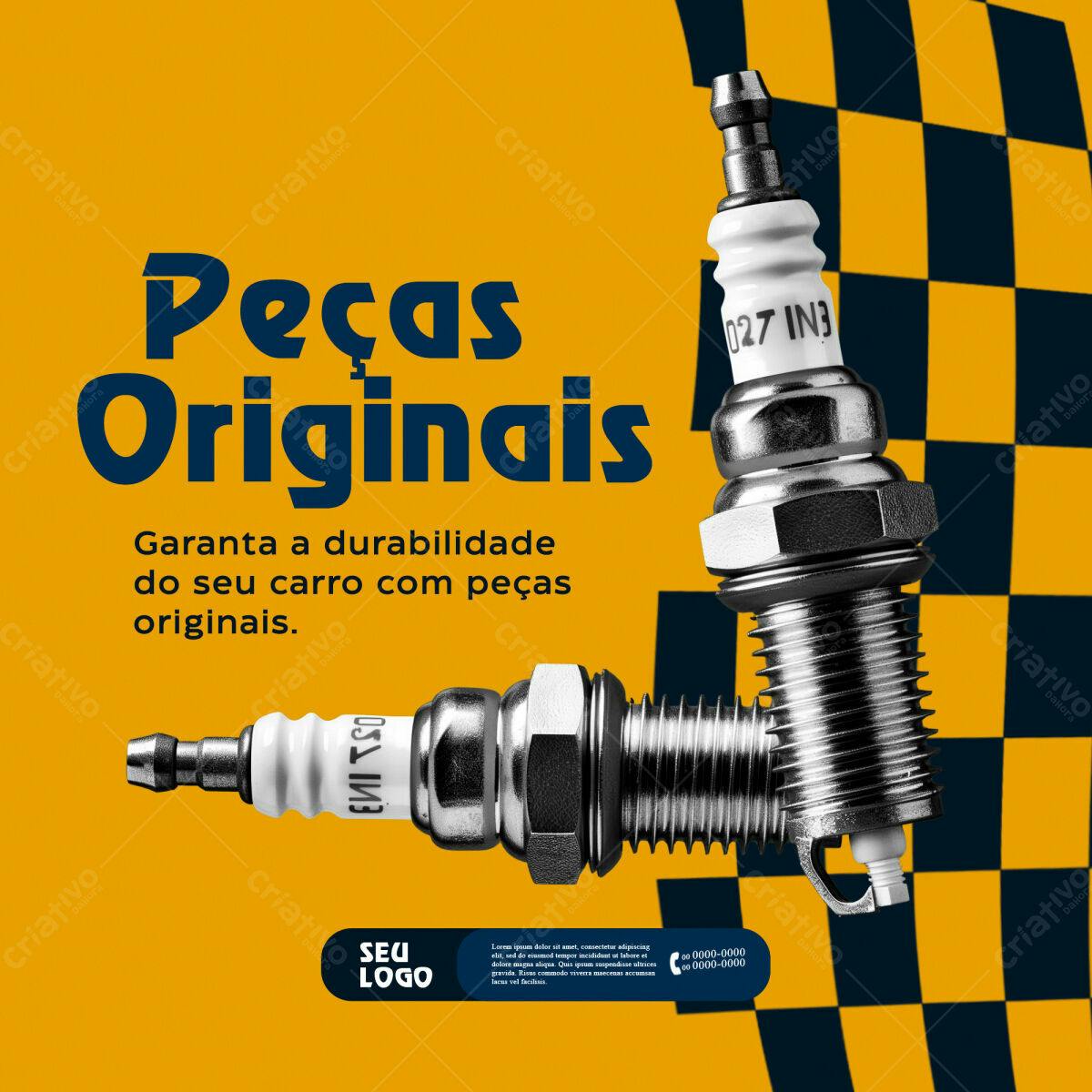 Flyer Peças de Carro PSD Editável